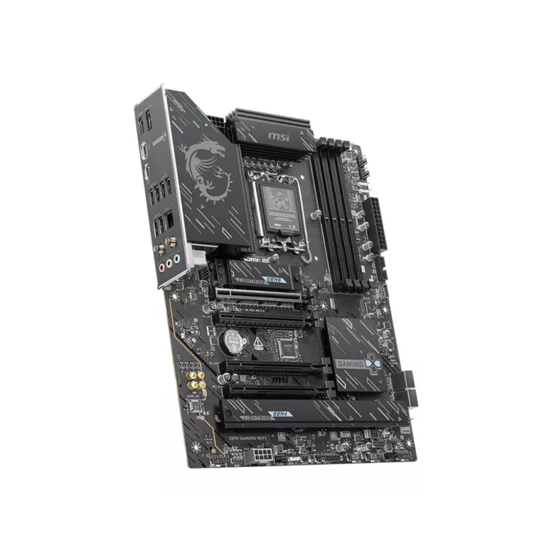 Placa base MSI Z890 Gaming WiFi — Intel Z890 ATX, LGA1851 (S1851), DDR5, 4x DIMM, Wi-Fi 7, 2.5GbE, 3x M.2