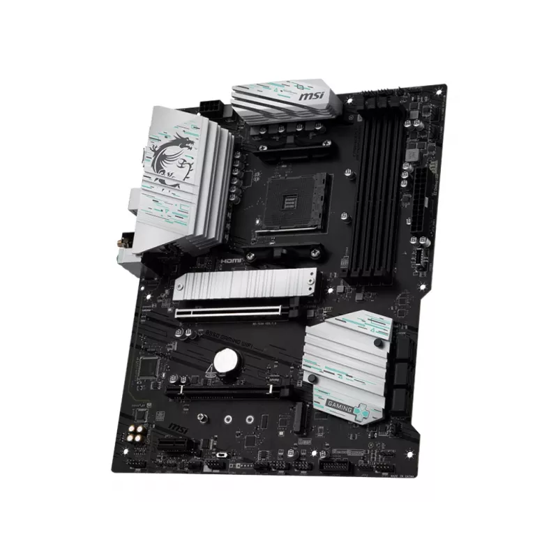 Placa base MSI B550 GAMING WIFI ATX — AMD B550, Socket AM4, DDR4, 4 DIMM, 128 GB, Wi-Fi 5, Gigabit LAN