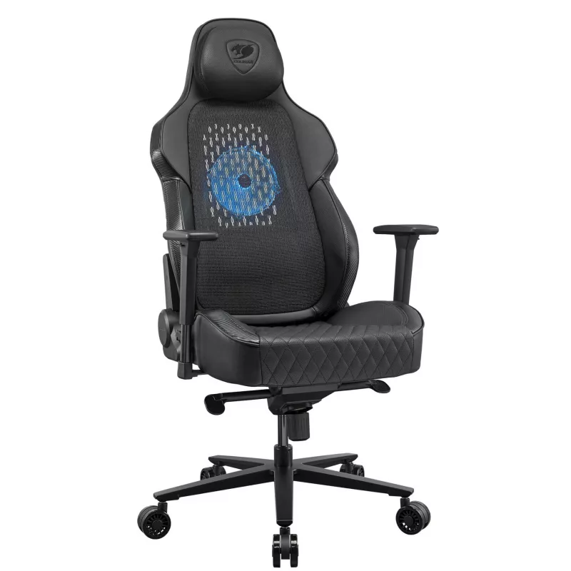 COUGAR CGR-ARP-BLB Silla gaming universal Asiento acolchado Negro, Naranja