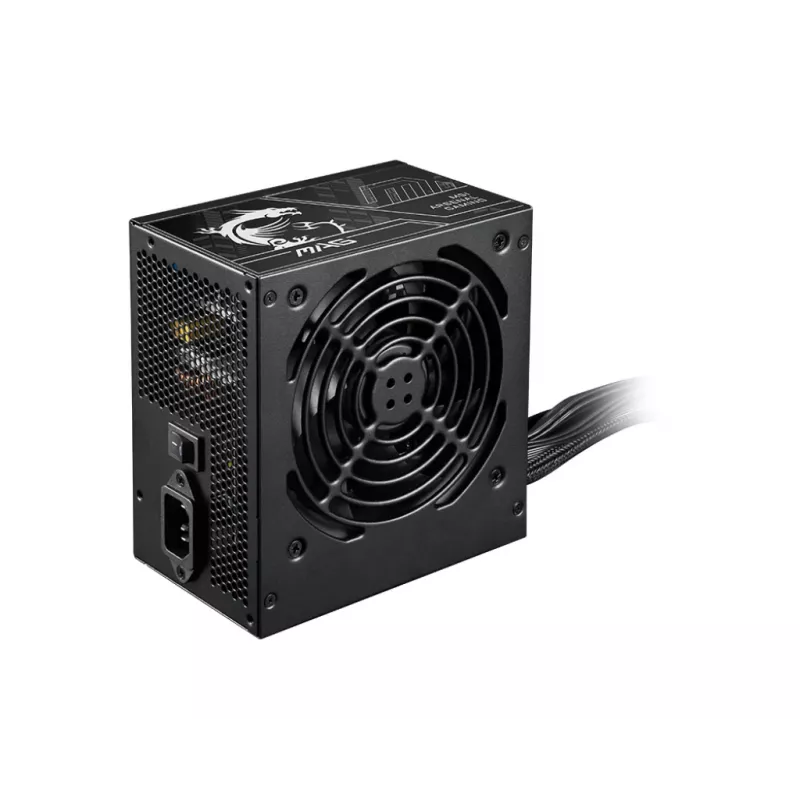Fuente de alimentación MSI MAG A650BN PCIE5 II 650W 20+4 pin ATX 80 PLUS Bronze Negro