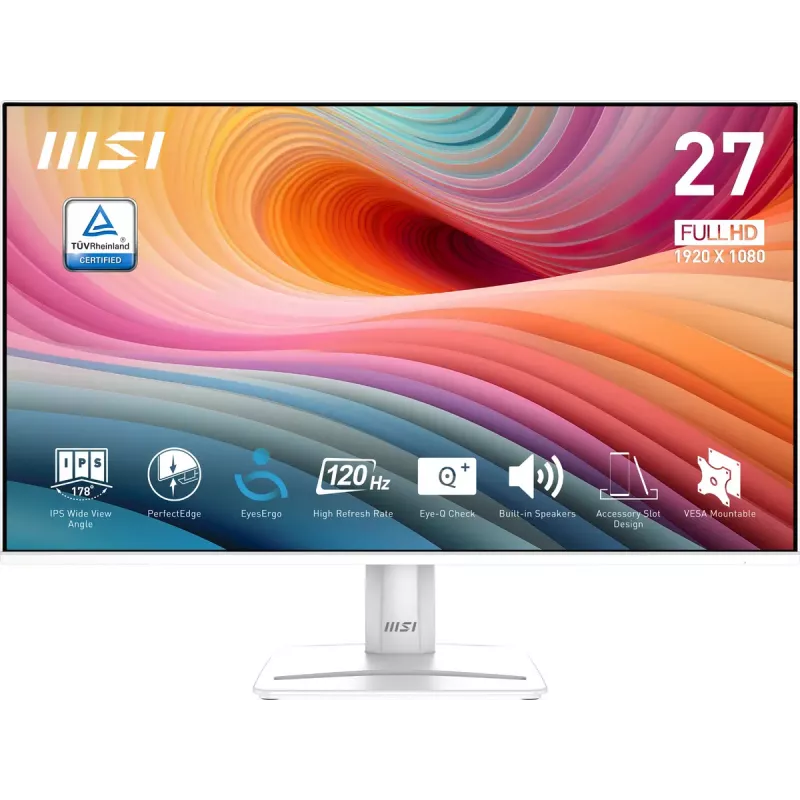 MSI Pro MP275W E2 Monitor de ordenador 68,6 cm (27 pulgadas) 1920 x 1080 píxeles Full HD LED Blanco