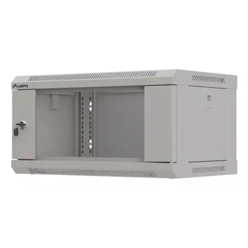 Armario rack de pared LANBERG WF03-5304-10S, 4U, 60 kg, gris, 281x540x350 mm