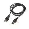 Cable LANBERG USB-A a USB-A 2.0, conector macho a conector hembra, 1,8 m, negro