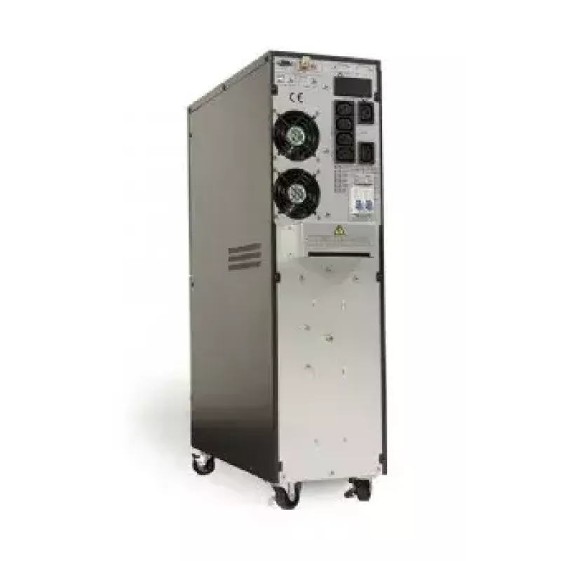 Sistema de alimentación ininterrumpida SAI Gembird EG-UPSO-6000 doble conversión online 6 kVA 6000 W 6 salidas AC batería VRLA LCD negro torre