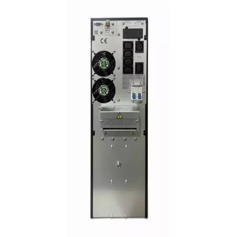 Sistema de alimentación ininterrumpida SAI Gembird EG-UPSO-6000 doble conversión online 6 kVA 6000 W 6 salidas AC batería VRLA LCD negro torre