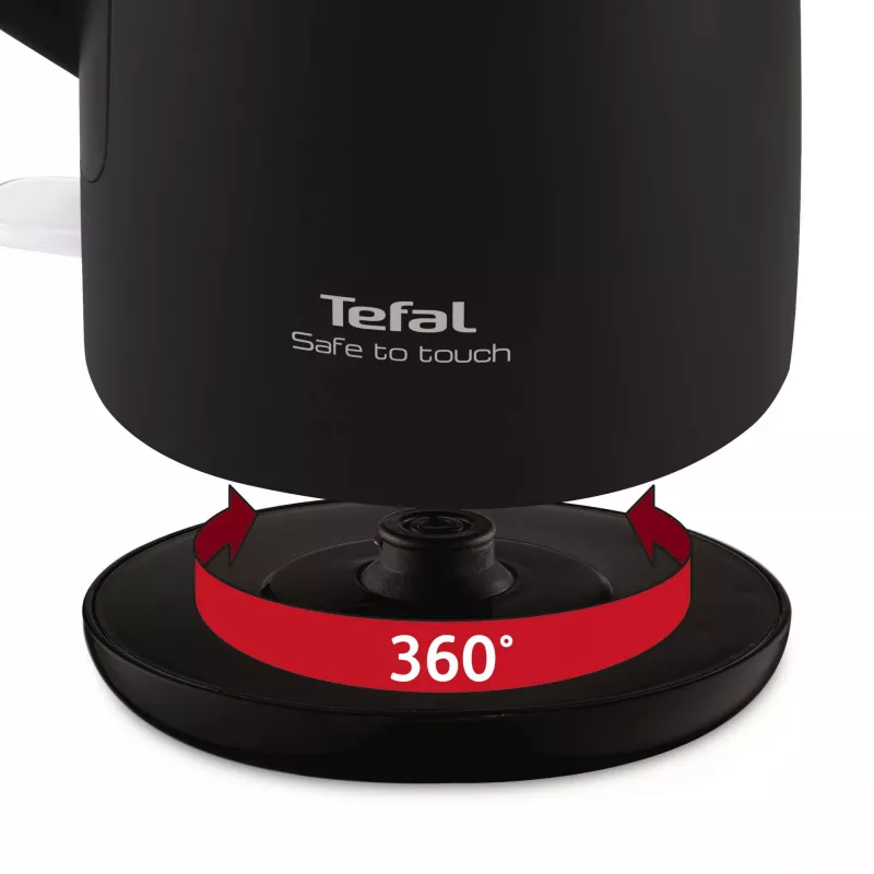 Hervidor eléctrico Tefal KO3718 1,5 L 2400 W negro, acero inoxidable