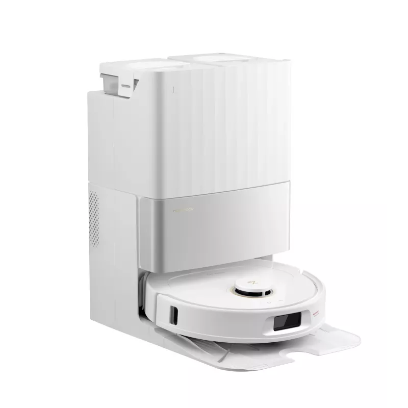 Robot aspirador Roborock Qrevo C Pro — blanco, depósito de polvo 0,325 l, 180 min de autonomía, Li-Ion 5200 mAh, forma redonda
