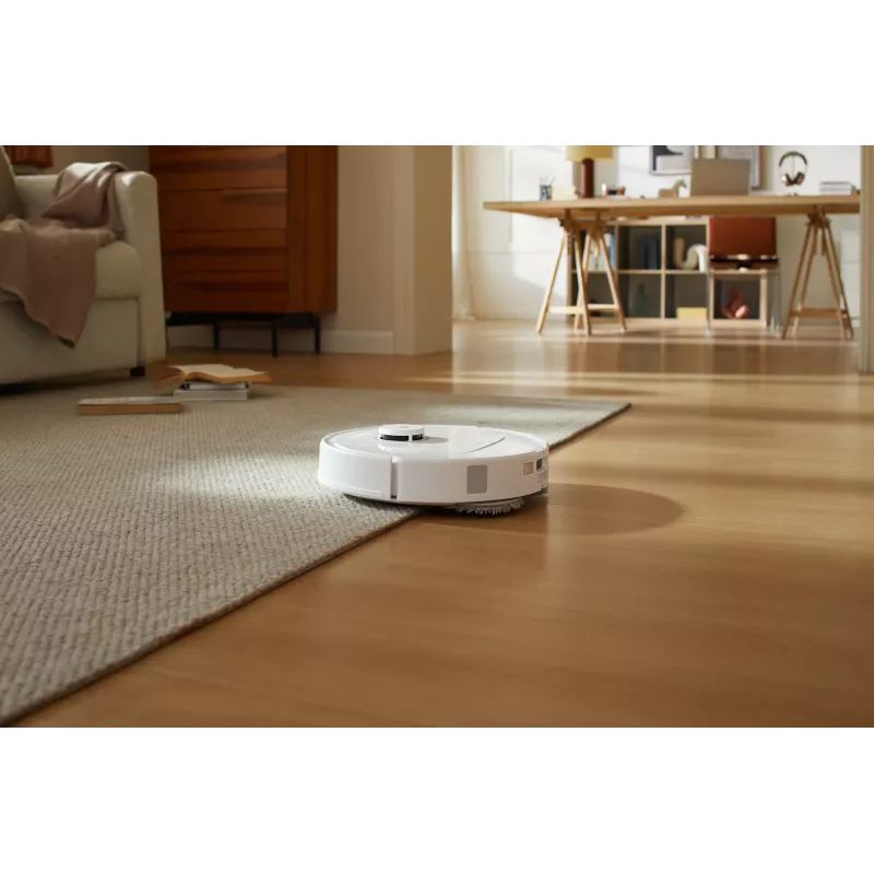 Robot aspirador Roborock Qrevo C Pro — blanco, depósito de polvo 0,325 l, 180 min de autonomía, Li-Ion 5200 mAh, forma redonda