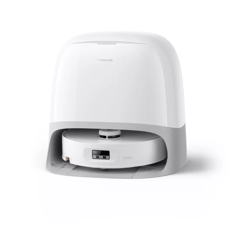 Robot aspirador Roborock Qrevo Curv 2 Flow – bolsa de polvo, 0,325 l, Li-Ion 5200 mAh, 240 min, blanco