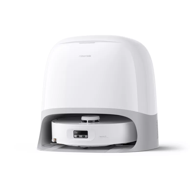 Robot aspirador Roborock Qrevo Curv 2 Flow – bolsa de polvo, 0,325 l, Li-Ion 5200 mAh, 240 min, blanco