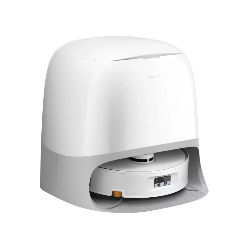 Robot aspirador Roborock Qrevo Curv 2 Flow – bolsa de polvo, 0,325 l, Li-Ion 5200 mAh, 240 min, blanco