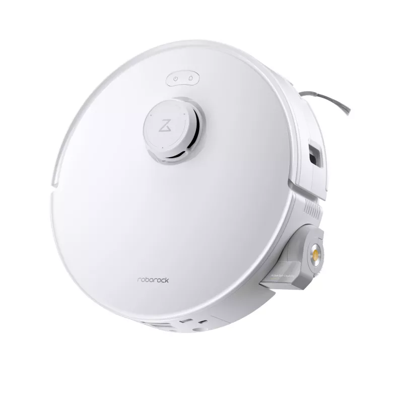 Robot aspirador Roborock Qrevo Curv 2 Flow – bolsa de polvo, 0,325 l, Li-Ion 5200 mAh, 240 min, blanco