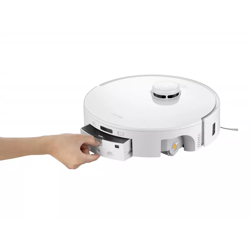 Robot aspirador Roborock Qrevo Curv 2 Flow – bolsa de polvo, 0,325 l, Li-Ion 5200 mAh, 240 min, blanco