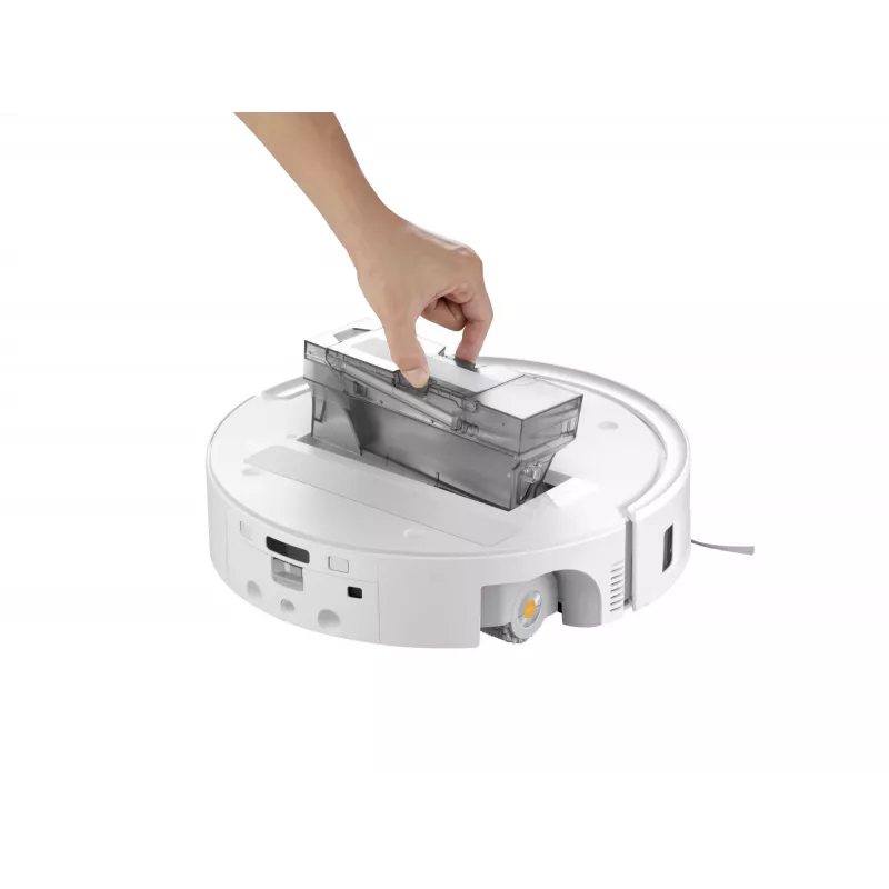 Robot aspirador Roborock Qrevo Curv 2 Flow – bolsa de polvo, 0,325 l, Li-Ion 5200 mAh, 240 min, blanco