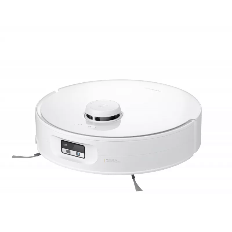 Robot aspirador Roborock Qrevo Curv 2 Flow – bolsa de polvo, 0,325 l, Li-Ion 5200 mAh, 240 min, blanco