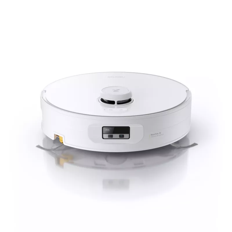 Robot aspirador Roborock Qrevo Curv 2 Flow – bolsa de polvo, 0,325 l, Li-Ion 5200 mAh, 240 min, blanco