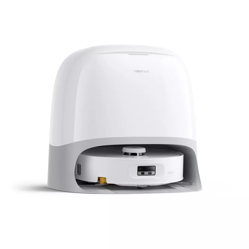 Robot aspirador Roborock Qrevo Curv 2 Flow – bolsa de polvo, 0,325 l, Li-Ion 5200 mAh, 240 min, blanco