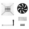 Ventilador de CPU XILENCE A250PWM.B, ventilador de 92 mm, rodamiento hidráulico, TDP 89 W, para zócalo AM4/AM5, negro