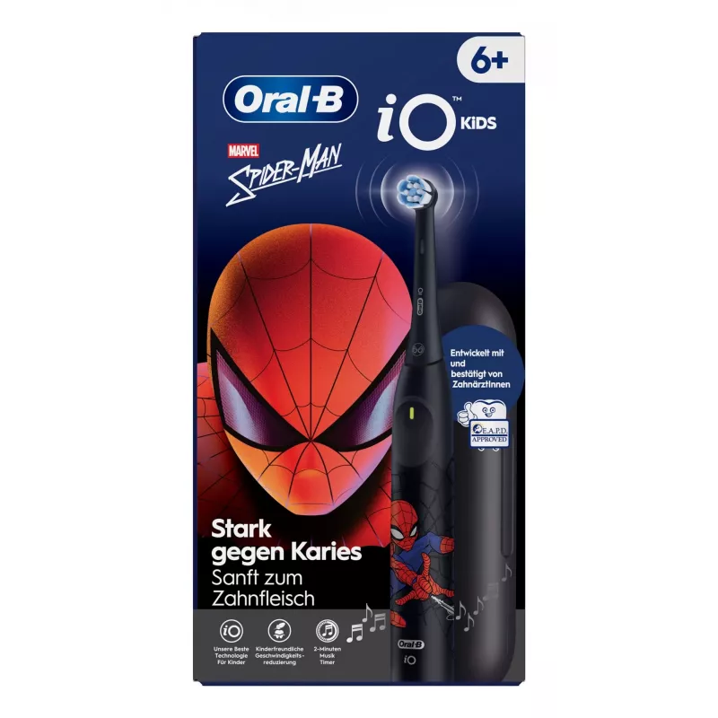 Cepillo de dientes eléctrico infantil Oral-B iO Kids Spiderman negro
