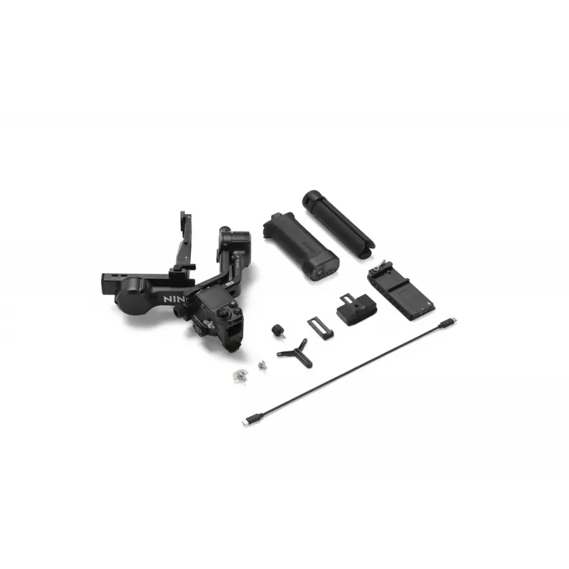 Estabilizador de cámara DJI RS 5 — aluminio, negro, 30 h de autonomía, 1,46 kg