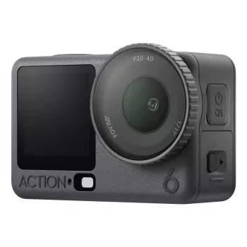 Cámara de acción DJI Osmo Action 6 Standard Combo — 38 MP CMOS, 4K Ultra HD, campo de visión de 155°, zoom digital de 2 aumentos