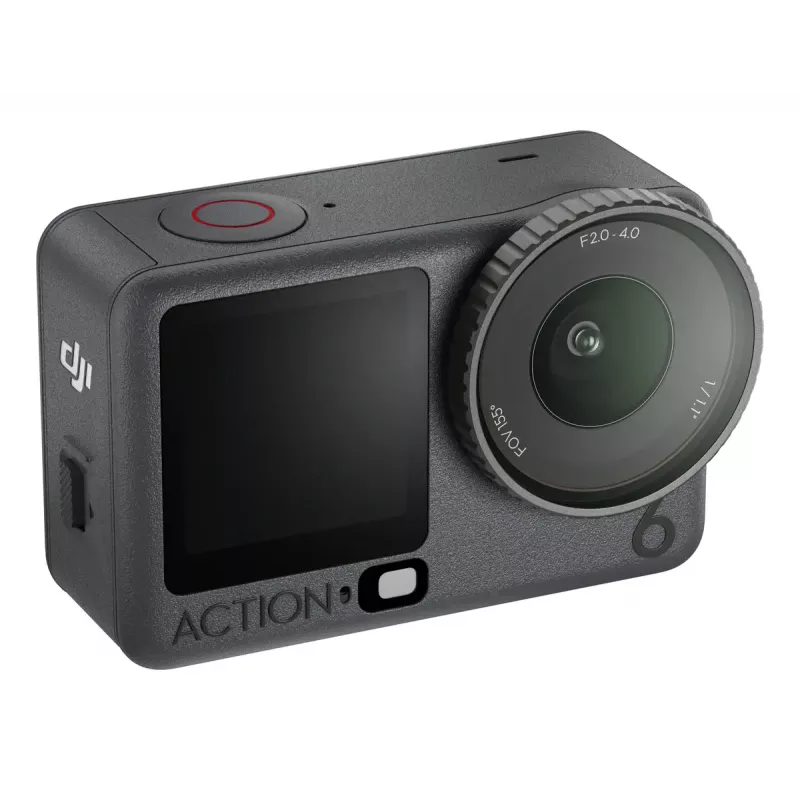 Cámara de acción DJI Osmo Action 6 Standard Combo — 38 MP CMOS, 4K Ultra HD, campo de visión de 155°, zoom digital de 2 aumentos