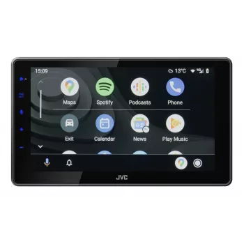 Receptor multimedia para coche 2-DIN JVC KW-M795DBW, pantalla táctil capacitiva de 9