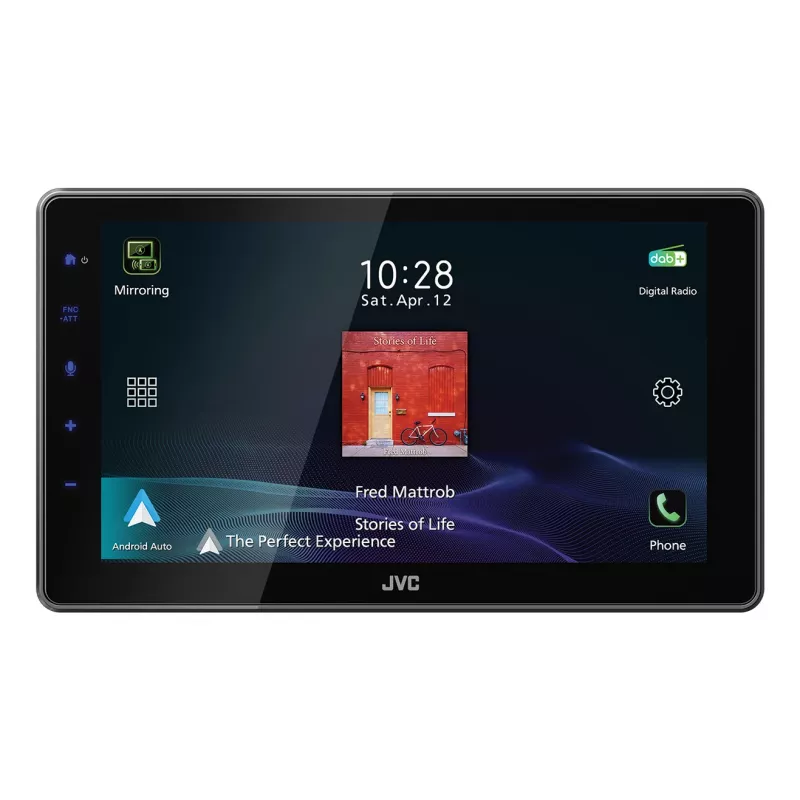 JVC KW-Z900DBW autorradio 1-DIN de 9 pulgadas, DAB, Bluetooth, WiFi, CarPlay/Android Auto