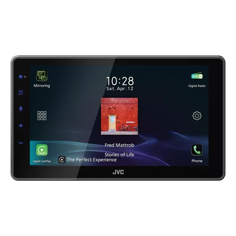 JVC KW-Z900DBW autorradio 1-DIN de 9 pulgadas, DAB, Bluetooth, WiFi, CarPlay/Android Auto