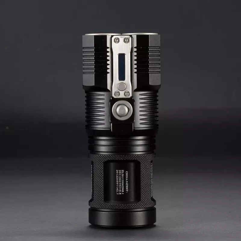 Linterna de mano Nitecore TM28, LED 4×, máx. 6000 lm, Li-Ion, negra, 142 mm de longitud, 414 g