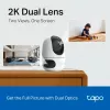 Cámara de vigilancia IP TP-Link Tapo C245D 2304×1296, objetivo de 3,1 mm, 104,3° hor., montaje en techo/pared, inalámbrica, interior, blanca