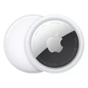 Localizador personal Apple AirTag Plata Blanco — pack de 4, pila CR2032, 11,8 g, Ø 31,9 mm