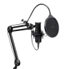 Micrófono para podcast TRUST GXT 270 Emita II+ — condensador USB, con cable, carcasa de metal, negro, cable de 2,5 m