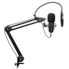 Micrófono para podcast TRUST GXT 270 Emita II+ — condensador USB, con cable, carcasa de metal, negro, cable de 2,5 m