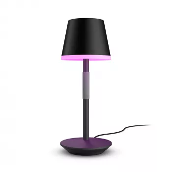 Lámpara de mesa inteligente Philips Hue Go portátil Bluetooth Zigbee negra