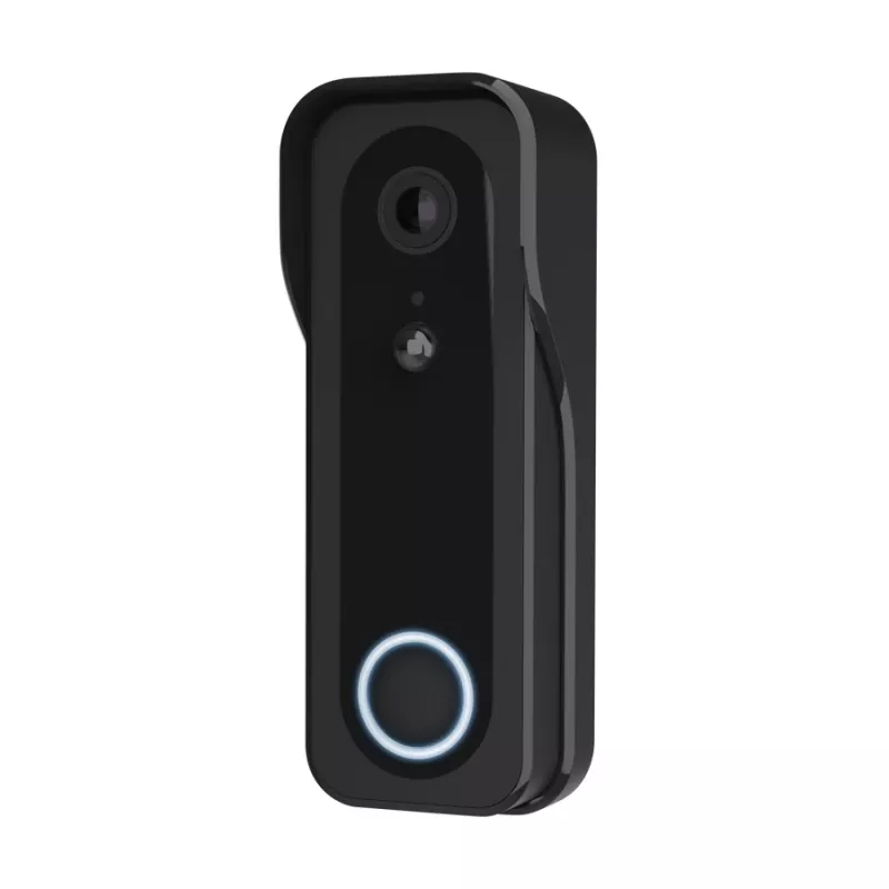 Videoportero TRUST DOORCAM-3000 negro, 3 MP, Wi-Fi 2,4 GHz, microSD hasta 256 GB, batería/USB (8–24 V)