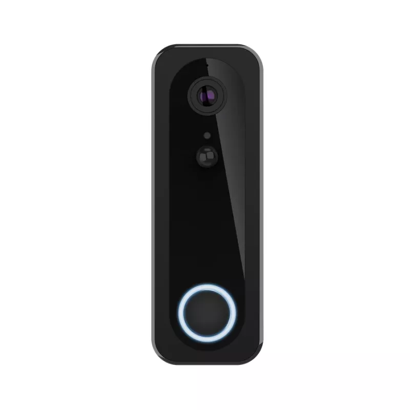 Videoportero TRUST DOORCAM-3000 negro, 3 MP, Wi-Fi 2,4 GHz, microSD hasta 256 GB, batería/USB (8–24 V)