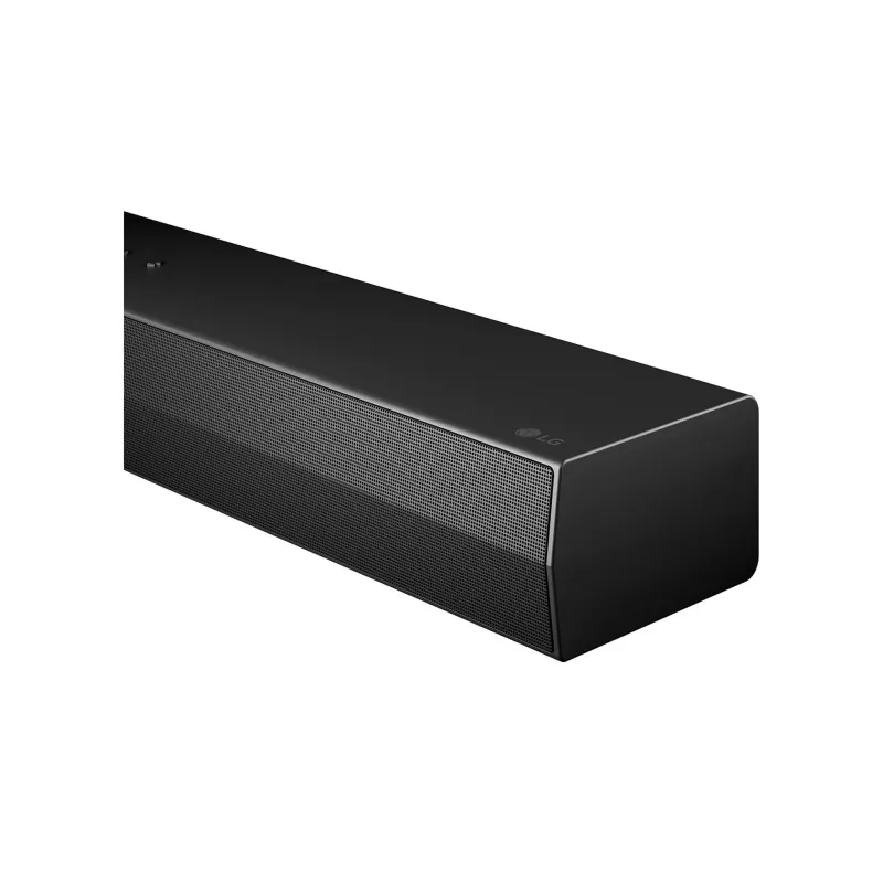 Barra de sonido LG S20A 2.0 canales, 50 W, Bluetooth SBC/AAC, con cable e inalámbrica, negra, 650×99×63 mm