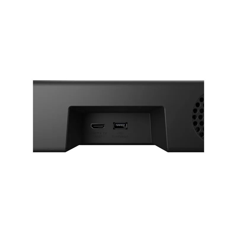 Barra de sonido LG S20A 2.0 canales, 50 W, Bluetooth SBC/AAC, con cable e inalámbrica, negra, 650×99×63 mm