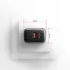 Cargador de pared AXAGON ACU-PQ67D, 67W, USB-C PD3.0 + USB-A QC4+, 2 salidas, pantalla LCD, 100–240V