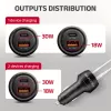 Cargador de coche AXAGON PWC-PQ48, 48 W, USB-C (PD3.0) + USB-A (QC4+), entrada 12–24 V, negro
