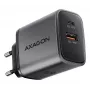 Fuente de alimentación AXAGON ACU-PQ67, 67W, PD3.0 + QC4+, 1x USB-C + 1x USB-A, 100–240V, gris/negro
