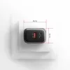 Fuente de alimentación AXAGON ACU-PQ67, 67W, PD3.0 + QC4+, 1x USB-C + 1x USB-A, 100–240V, gris/negro