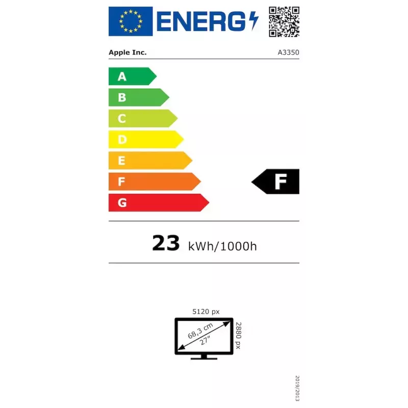 Monitor Apple Studio Display 27 pulgadas 5K (5120×2880) LED, cristal estándar, soporte VESA, Plata