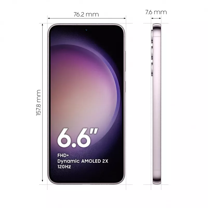 Samsung Galaxy S23+ SM-S916B 16.8 cm (6.6 pulgadas) Dual SIM Android 13 5G USB Type-C 8 GB 256 GB 4700 mAh Lavanda