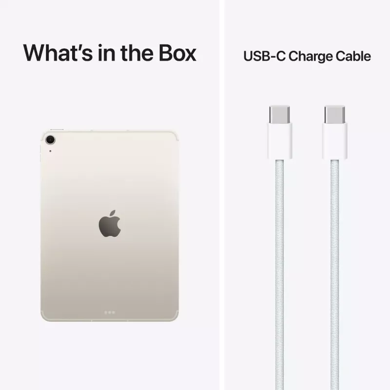 Tablet Apple iPad Air 11 pulgadas Wi‑Fi + Cellular 128 GB, M4, 12 GB RAM, LED de 11 pulgadas 2360×1640, 5G, Starlight