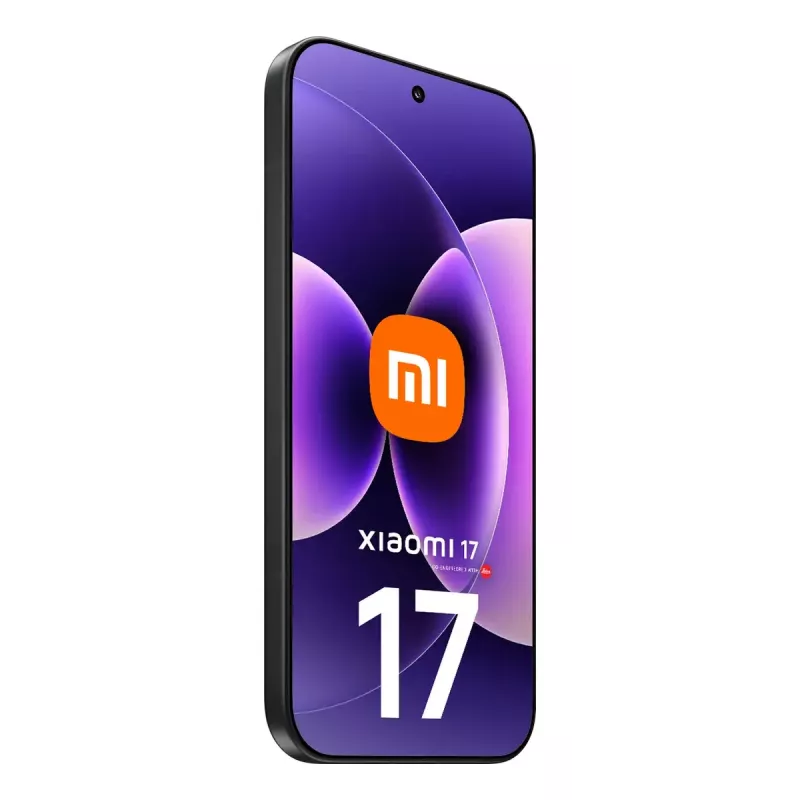 Smartphone Xiaomi 17 — pantalla de 16 cm (6,3 inch), Snapdragon 8 Elite Gen 5, 12 GB RAM, 512 GB, triple cámara de 50 MP, 6330 mAh, negro