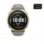 Smartwatch Amazfit T-rex 3 Pro 44 mm, 1,32 inch AMOLED 466×466, 16 GB, 64 MB RAM, GPS, Wi‑Fi, sumergible hasta 45 m, caja dorada, correa de silicona gris