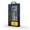 Cable de datos USB 2.0 Gembird CC-USB2J-AMLML-1M-BL — USB A a Micro-USB B/Lightning, 1 m, azul/negro