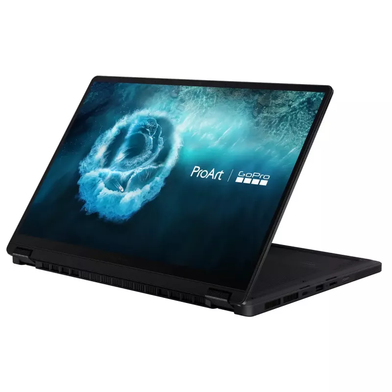 Portátil convertible 2 en 1 ASUS ProArt PX13 HN7306EAC GoPro Edition — AMD Ryzen AI Max+ 395, 3 GHz, 13,3 inch 3K táctil, 128 GB LPDDR5x, 1 TB SSD, Windows 11 Pro, negro